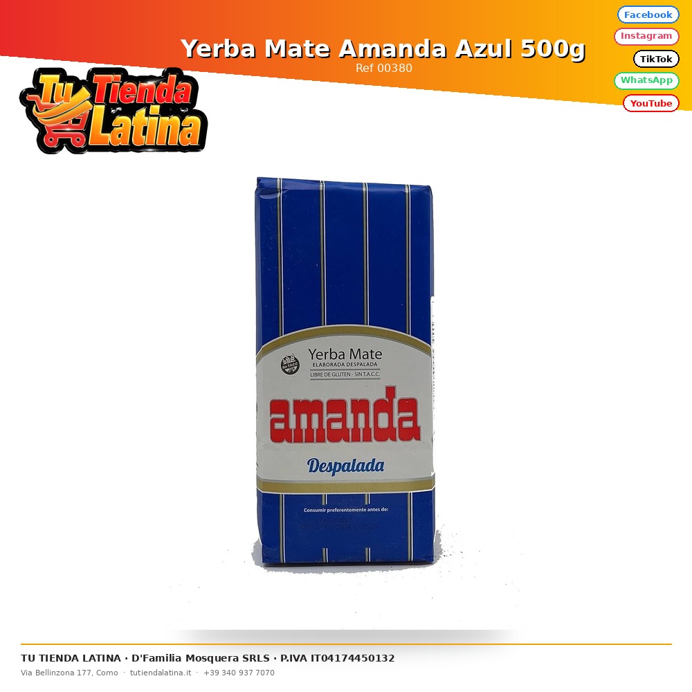 Yerba Mate Amanda Blu 500g