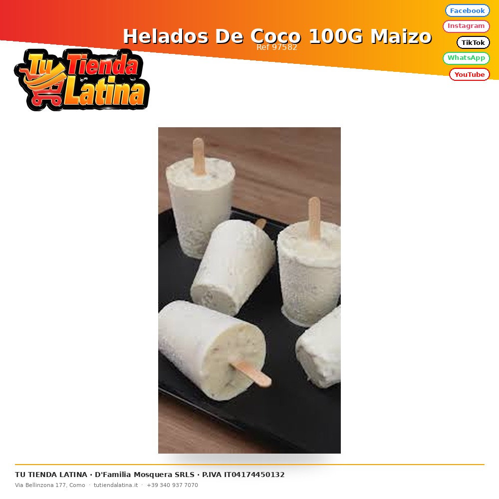 Coconut Ice Cream 100G Corn