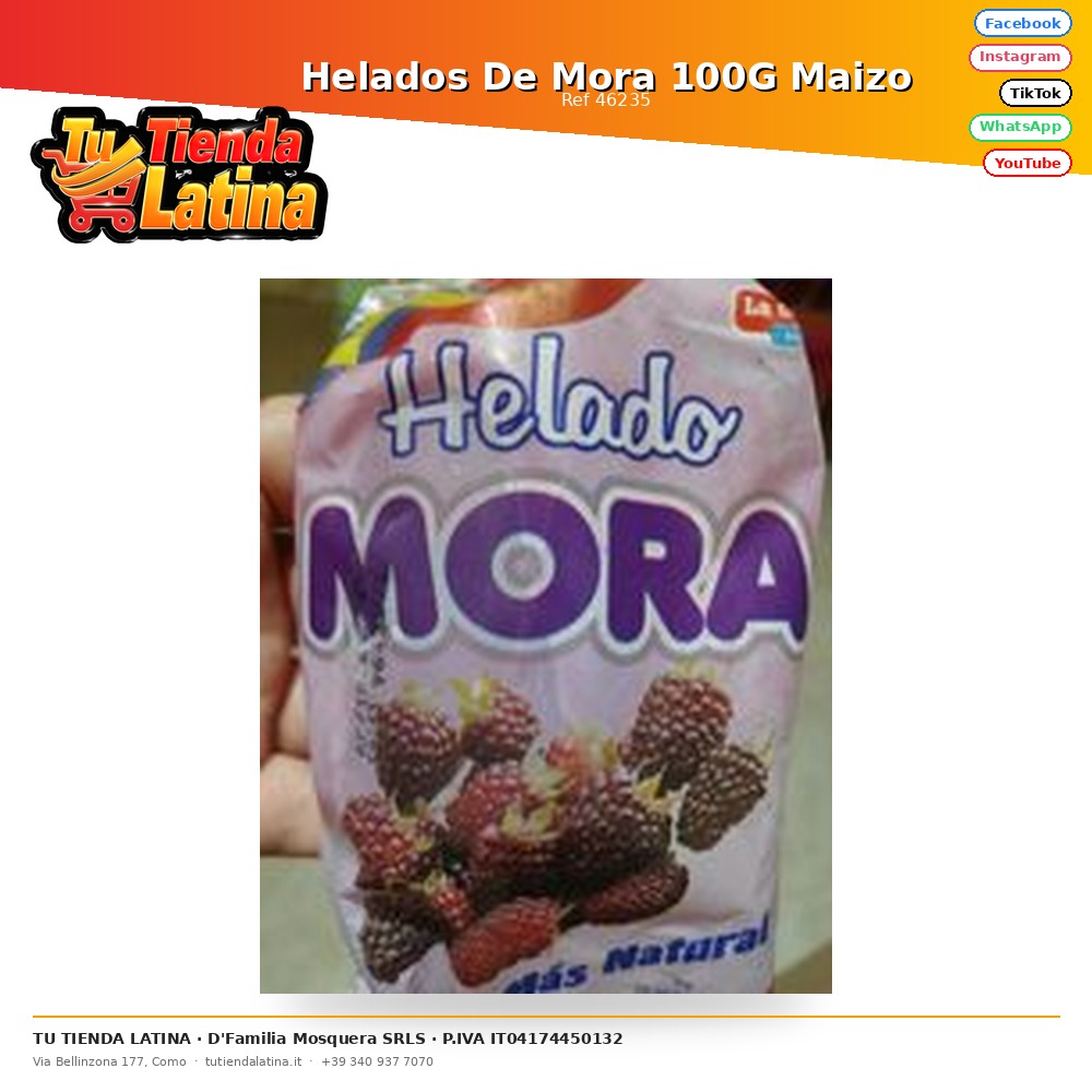 Blackberry Ice Cream 100G Corn