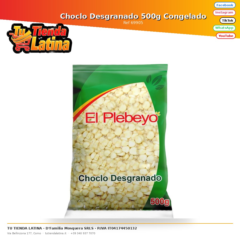 Choclo Desgranado 500g Congelado