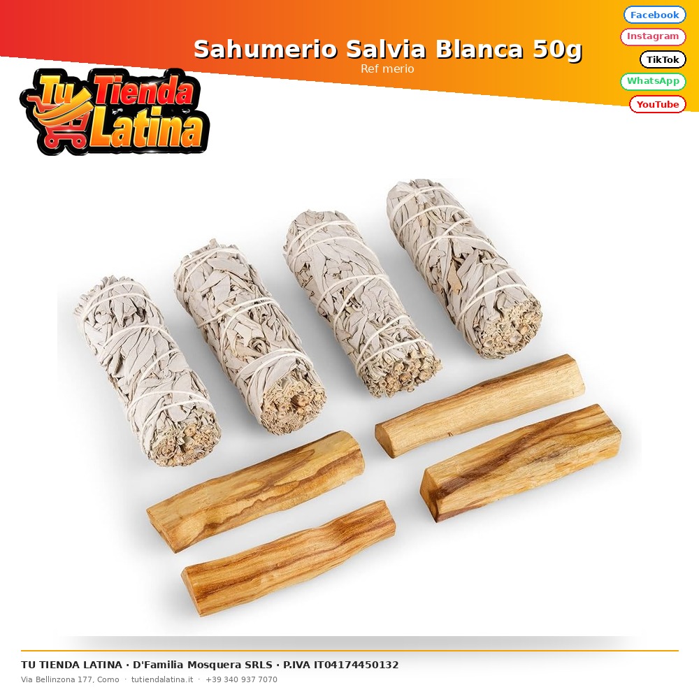 Salvia Bianca Sahumerio 50g