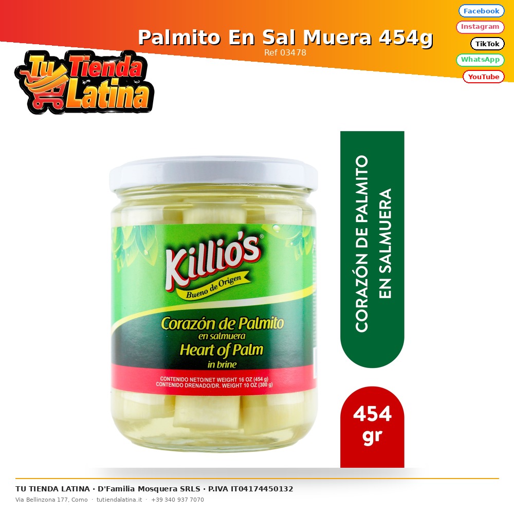 Cuore di Palma in Sale Morto 454g