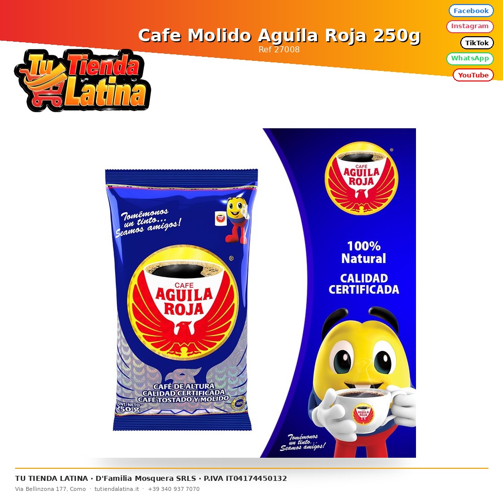 Caffè Macinato Red Eagle 250g