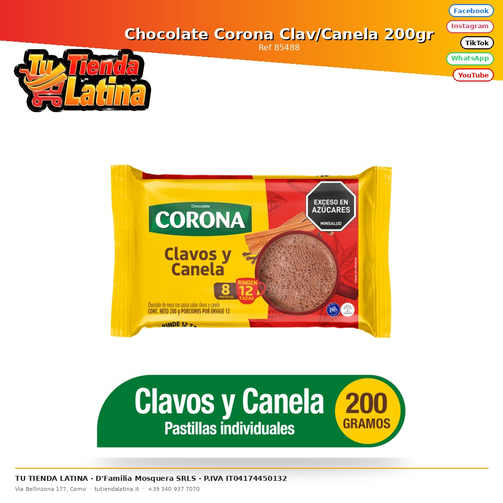 Corona Di Cioccolato Clav/Cannella 200gr