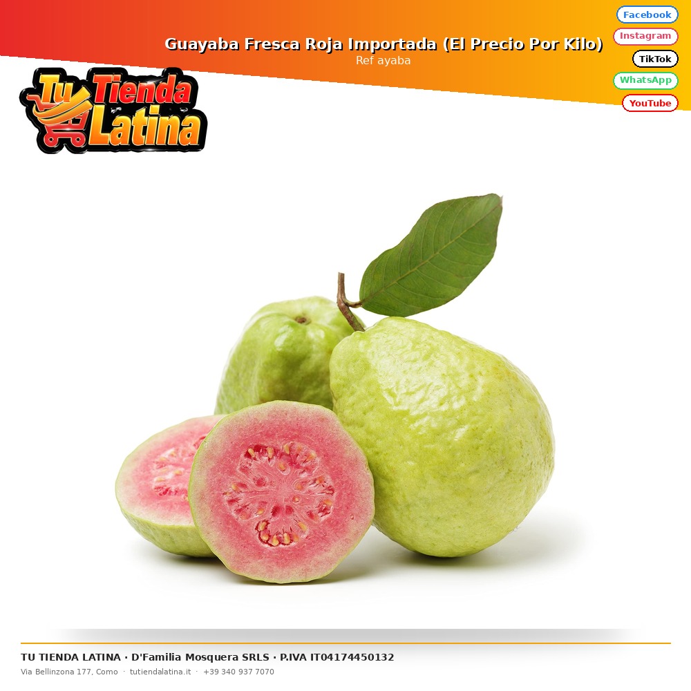 Guava rossa fresca importata (prezzo al chilo)
