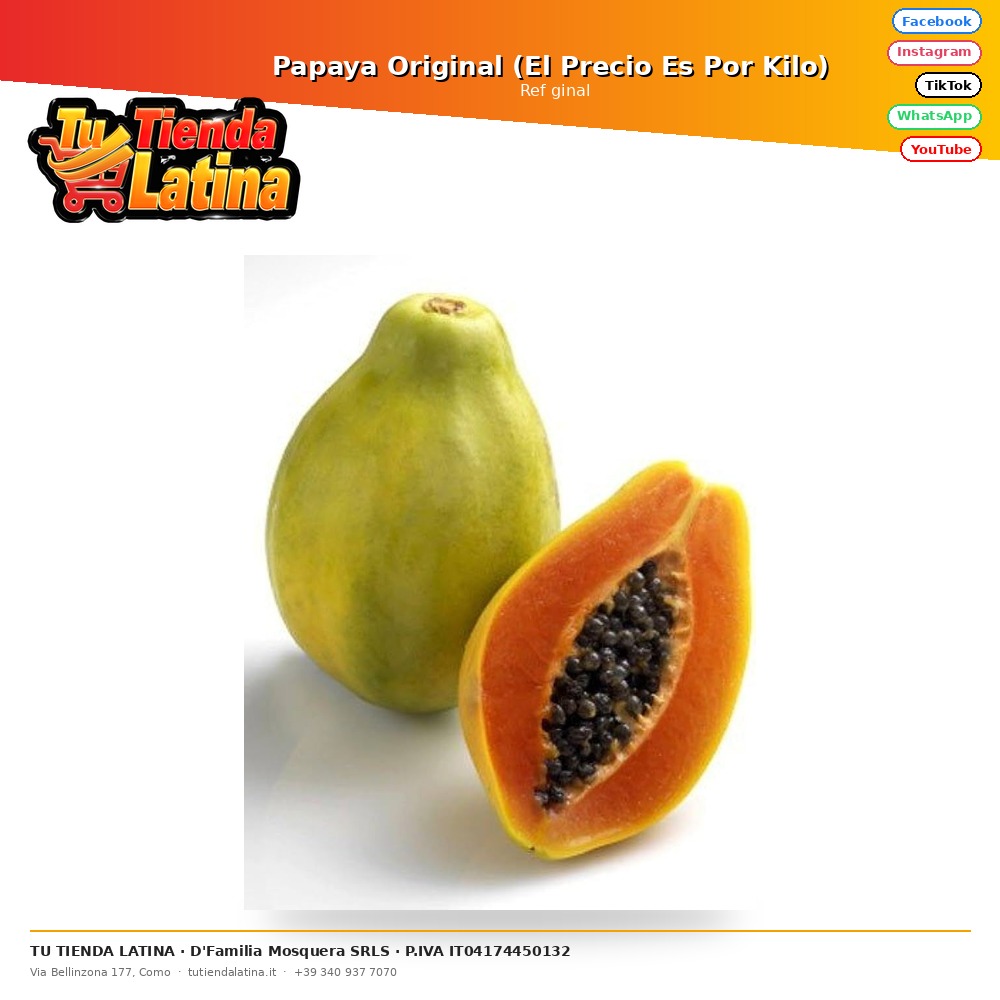 Original Papaya (Price is Per Kilo)