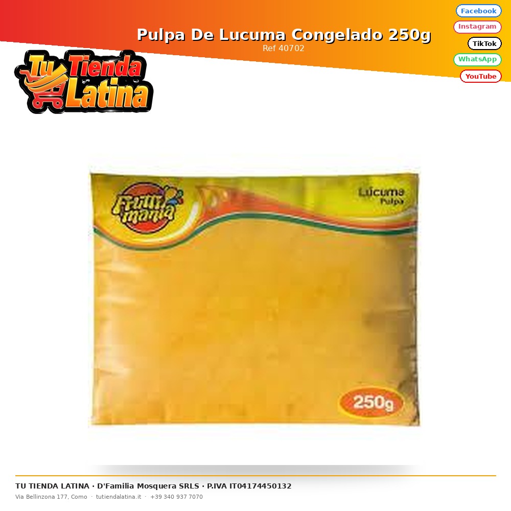 Frozen Lucuma Pulp 250g