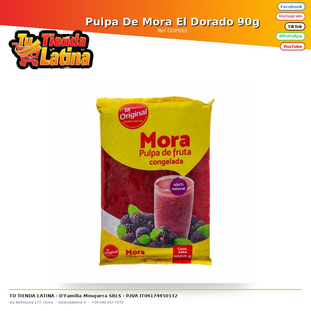 El Dorado Blackberry Pulp 90g
