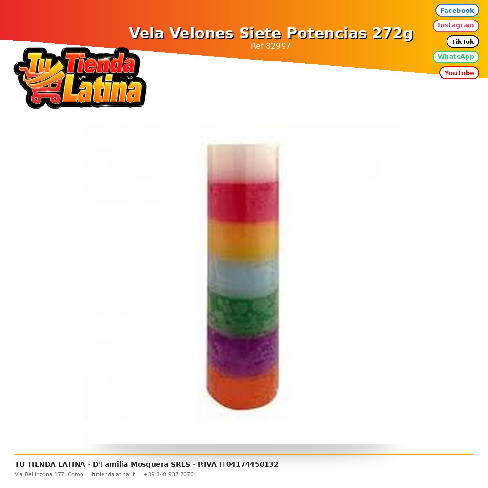 Candela Candele Sette Potenze 272g