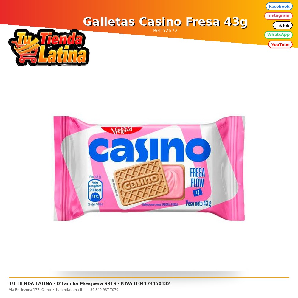 Strawberry Casino Cookies 43g