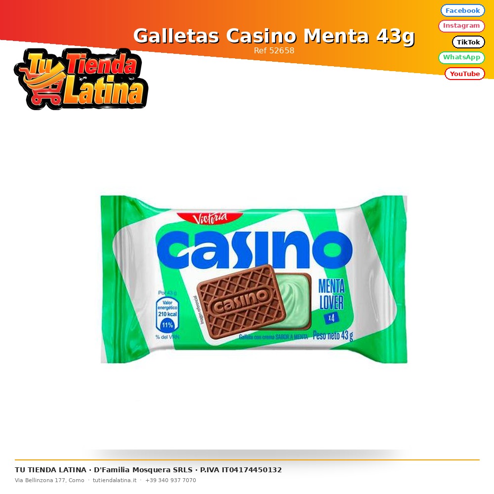 Mint Casino Cookies 43g