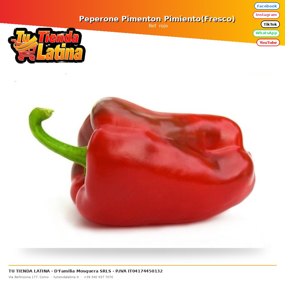 Peperone Paprika Pepper (Fresh)