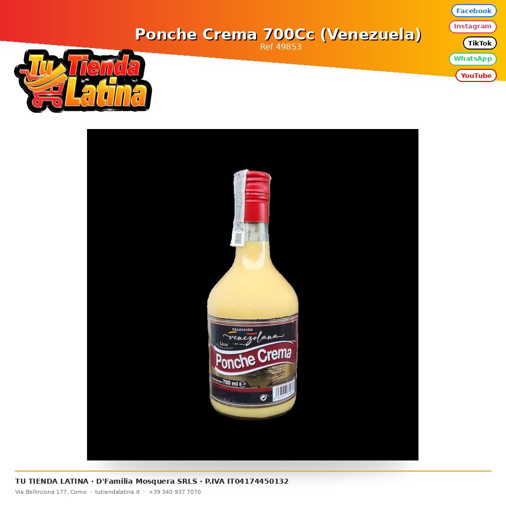 Cream Punch 700Cc (Venezuela)