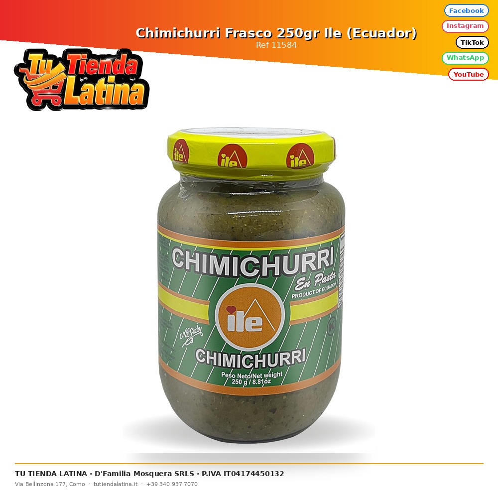 Chimichurri Jar 250gr Ile (Ecuador)