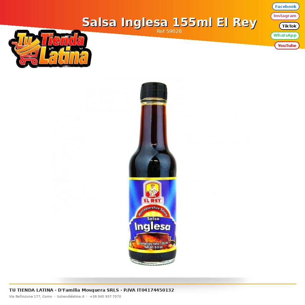 Salsa Inglese 155ml El Rey