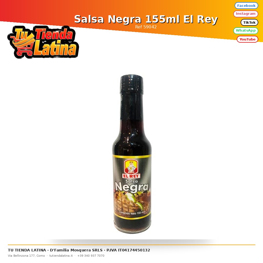 Salsa Nera 155ml El Rey