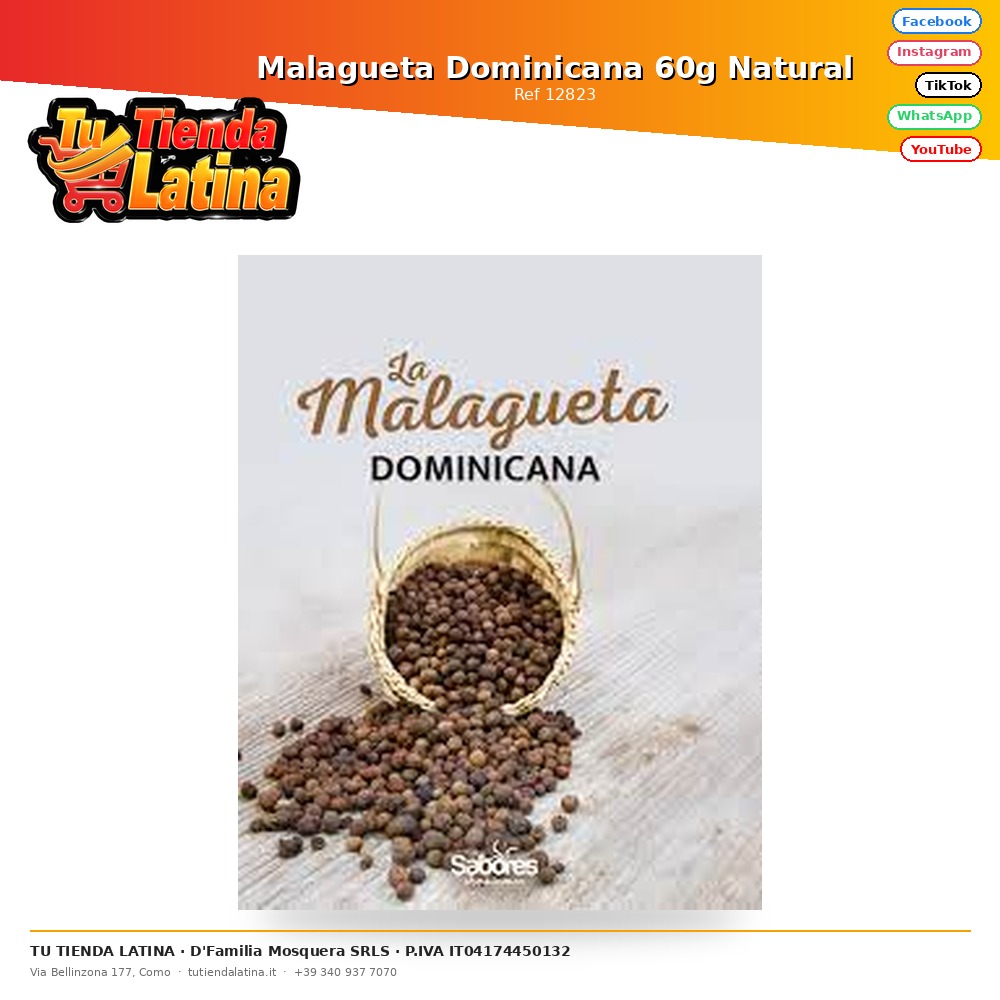 Malagueta dominicana 60g Naturale