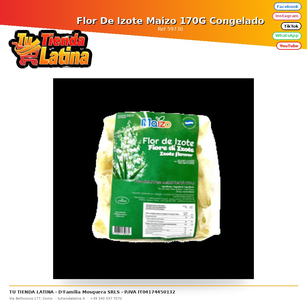 Fiore di mais Izote 170G congelato