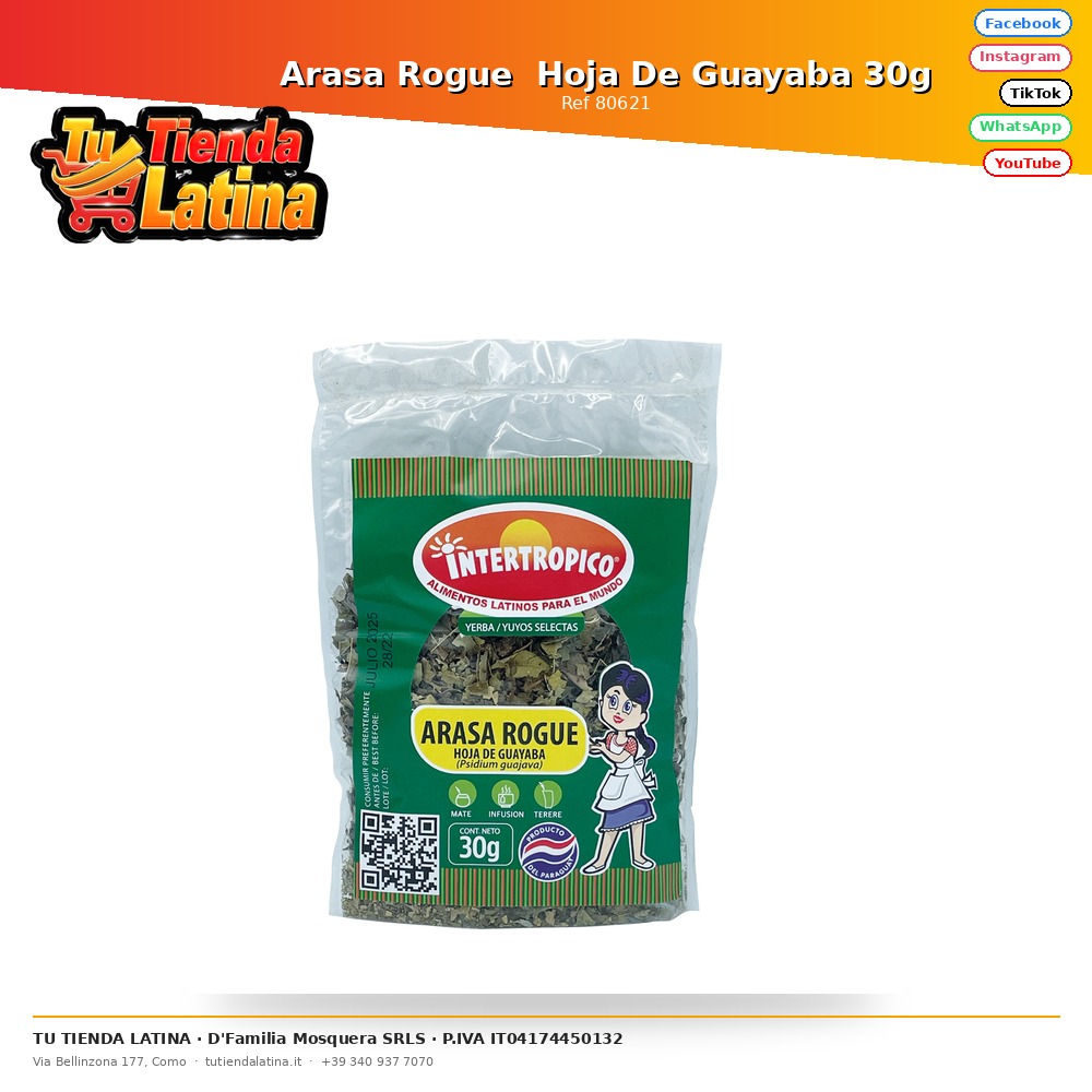 Arasa Rogue Hoja De Guayaba 30g