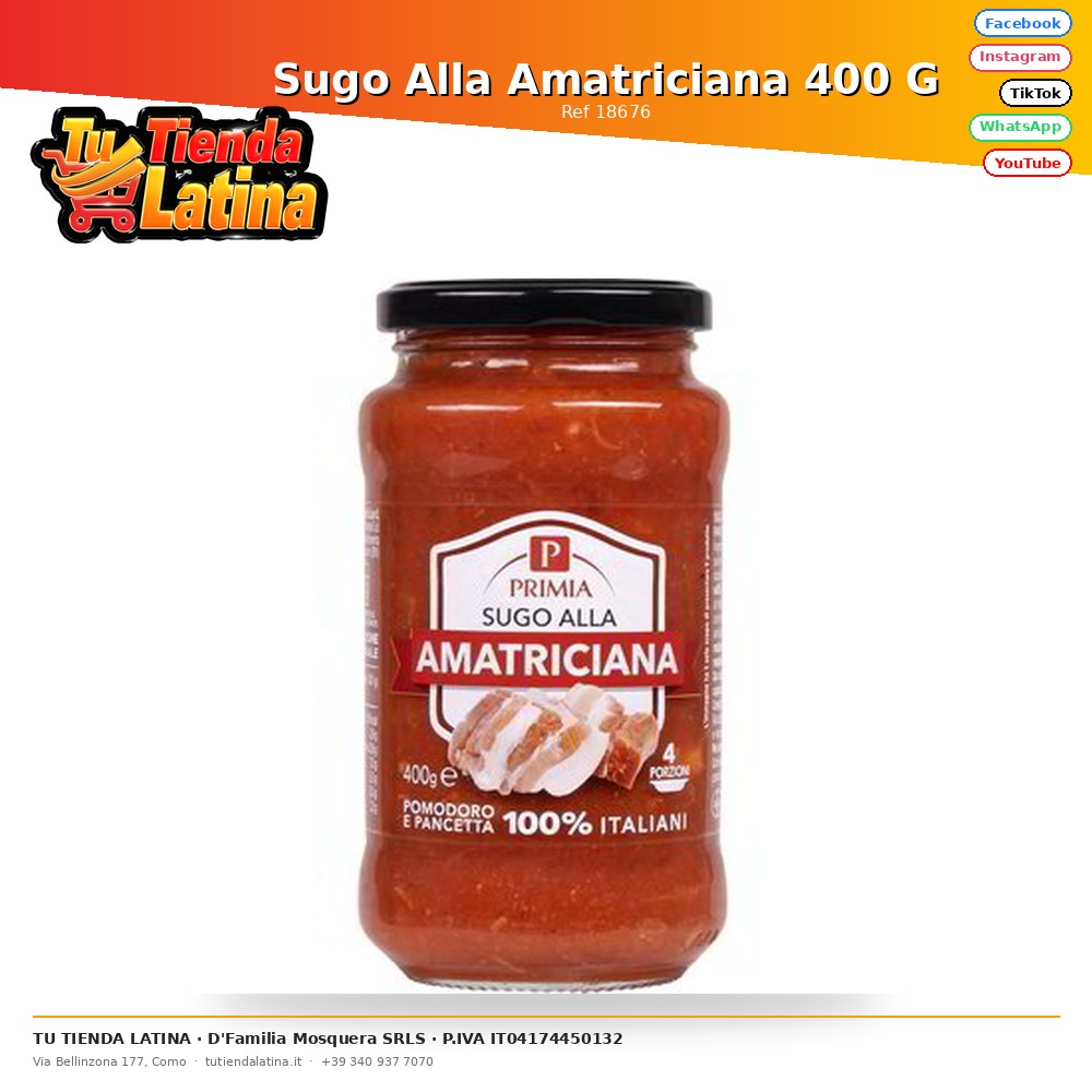 Sugo Alla Amatriciana 400 G