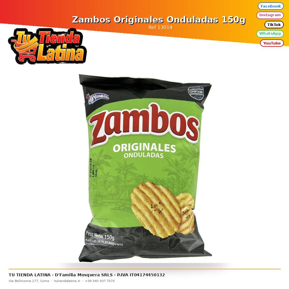 Zambos Originales Onduladas 150g 