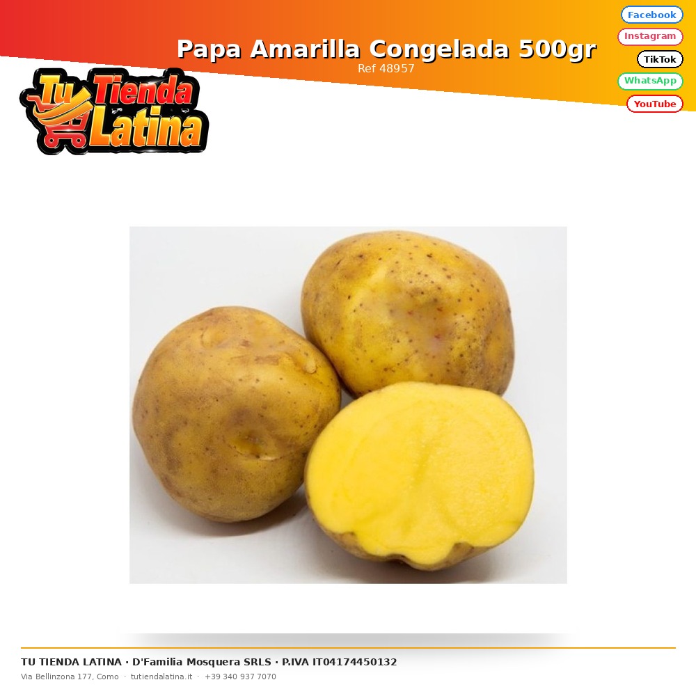 Papa Amarilla Congelada 500gr
