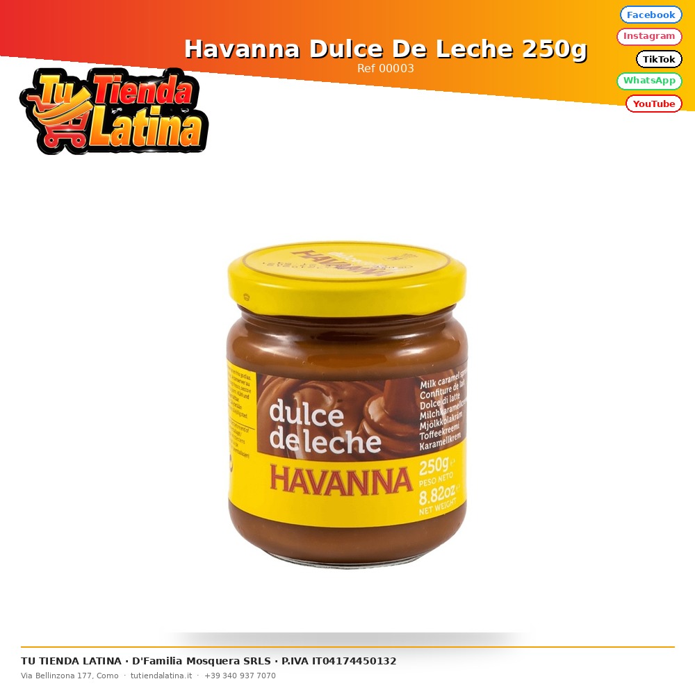 Havanna Dulce De Leche 250g