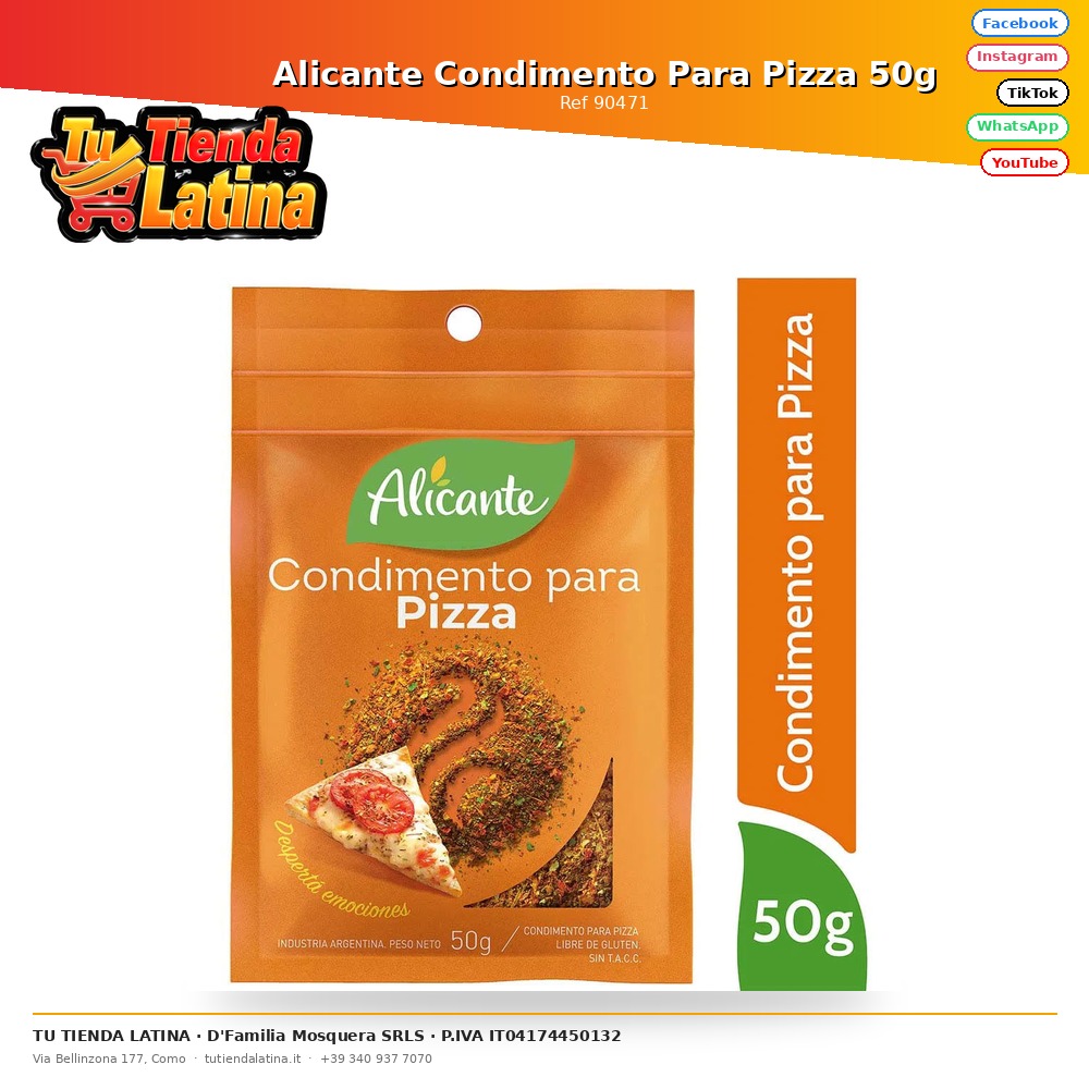 Condimento per pizza Alicante 50g