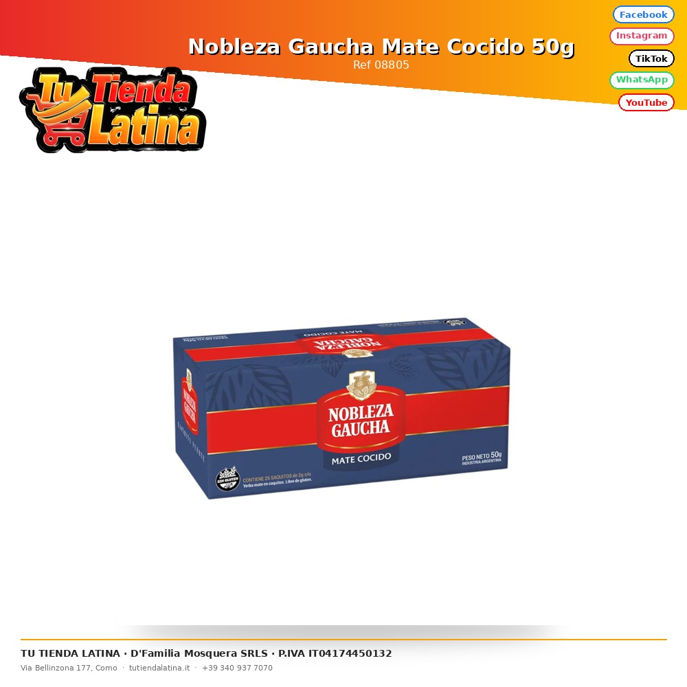 Nobiltà Gaucha Mate Cotto 50g