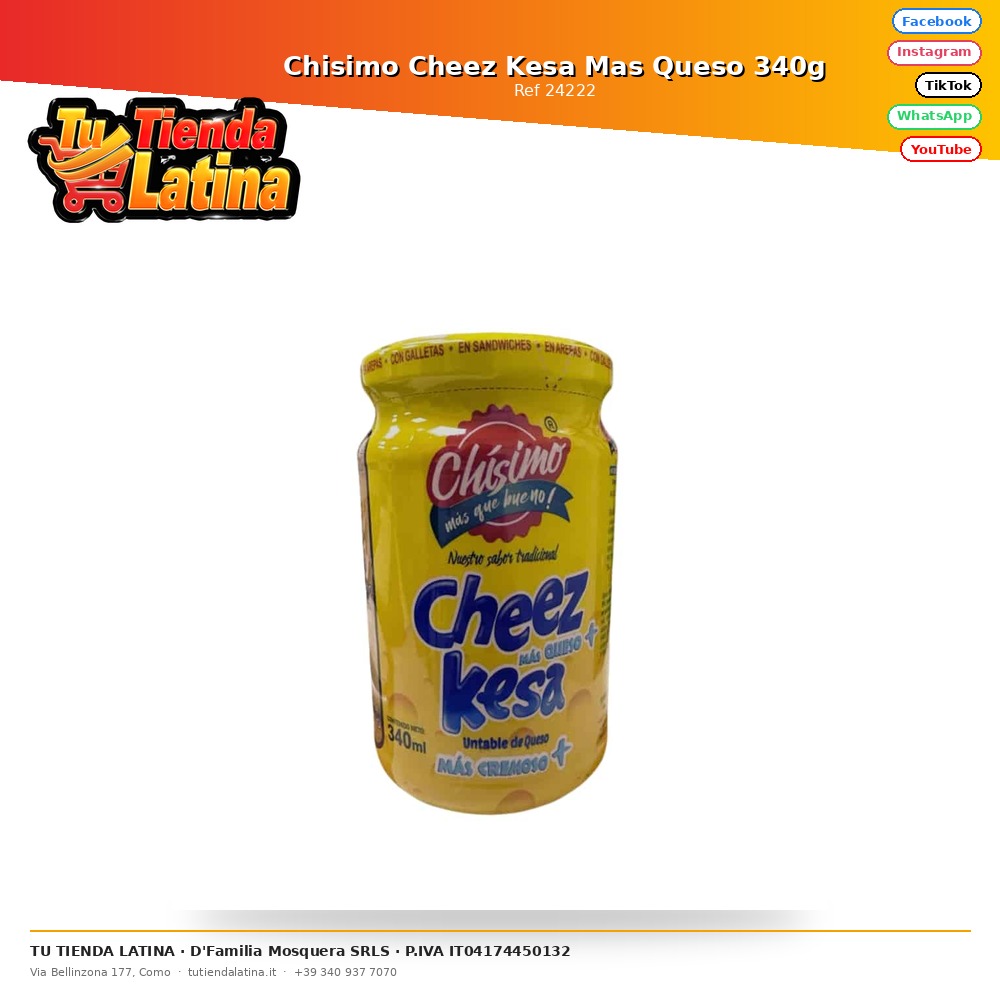 Chisimo Cheez Kesa Mas Cheese 340g
