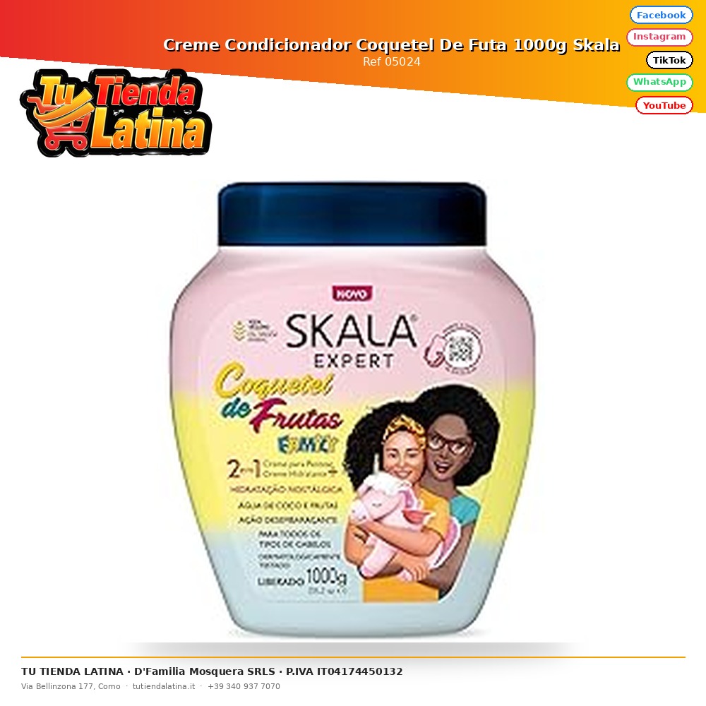 Crema condizionante Futa Coquetel 1000g Skala
