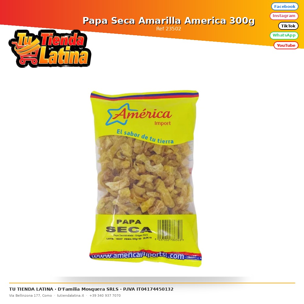 Patate Gialle Secche America 300g