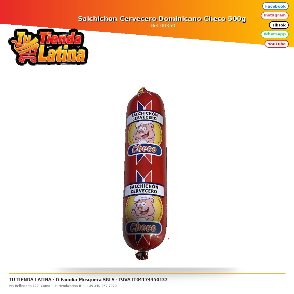Salchichon alla birra ceca dominicana 500g