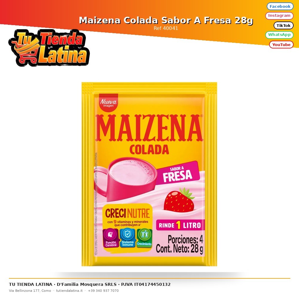 Strawberry Flavored Cornstarch 28g
