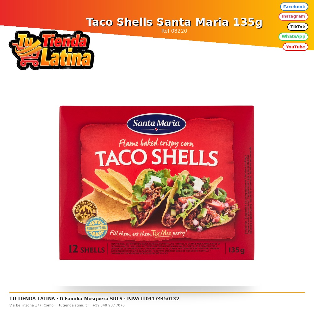Conchiglie Taco Santa Maria 135g
