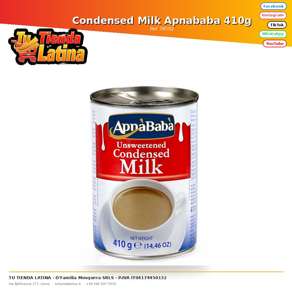 Latte Condensato Apnababa 410g