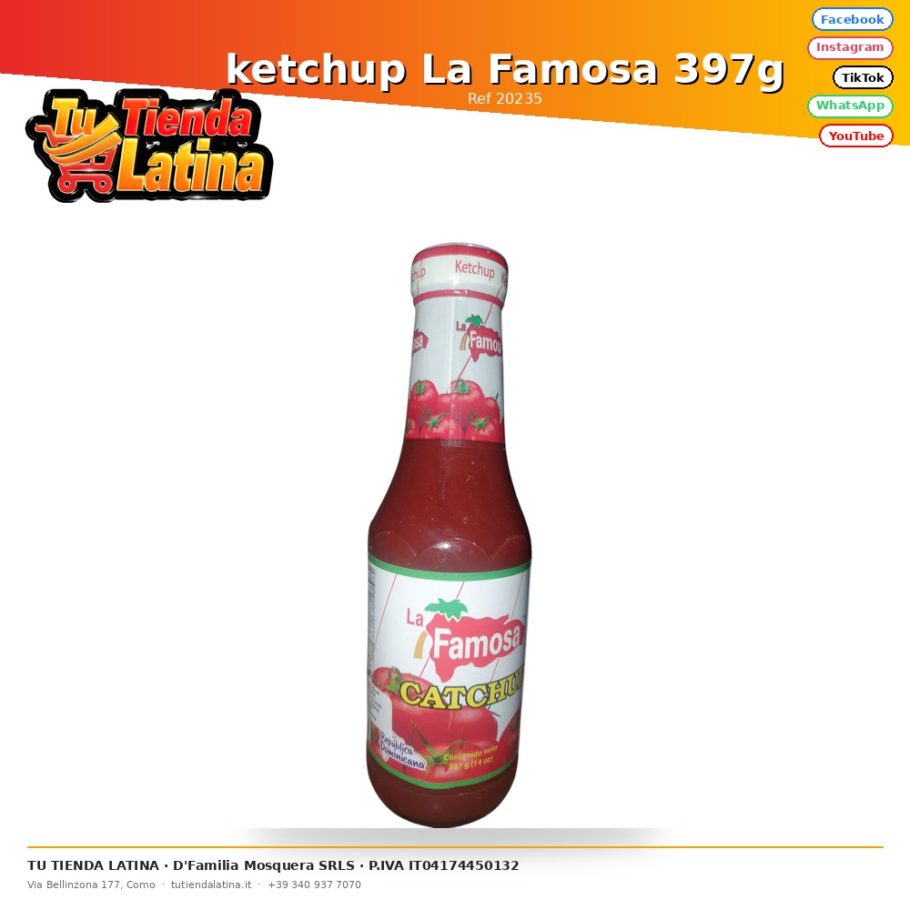 Ketchup La Famosa 397g