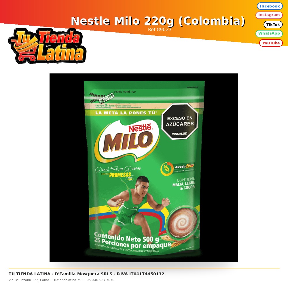 Nestlé Milo 220g (Colombia)