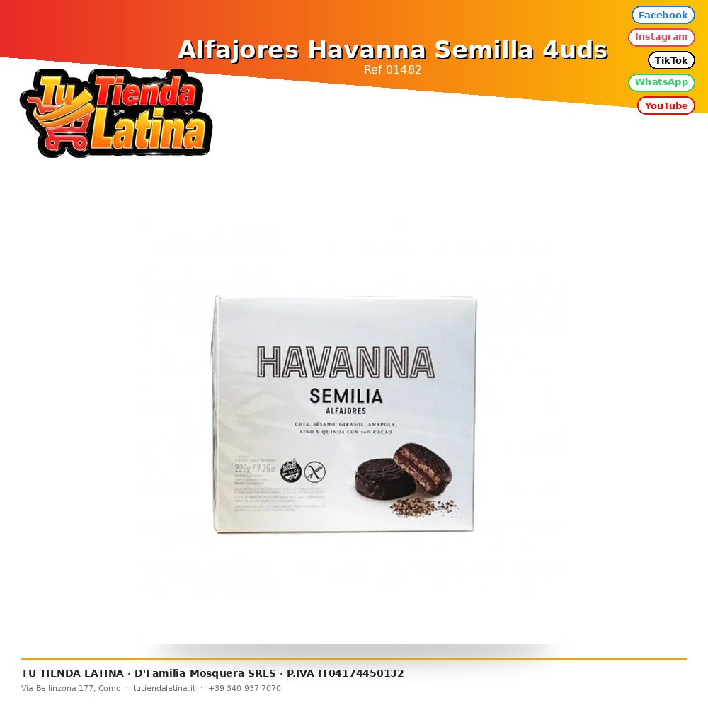 Alfajores Havanna Seme 4 unità