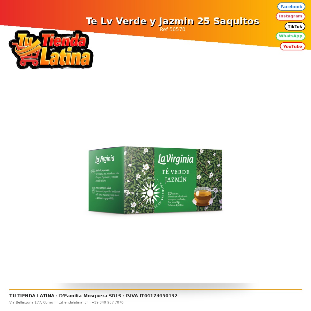 Lv Green and Jasmine Tea 25 Sachets
