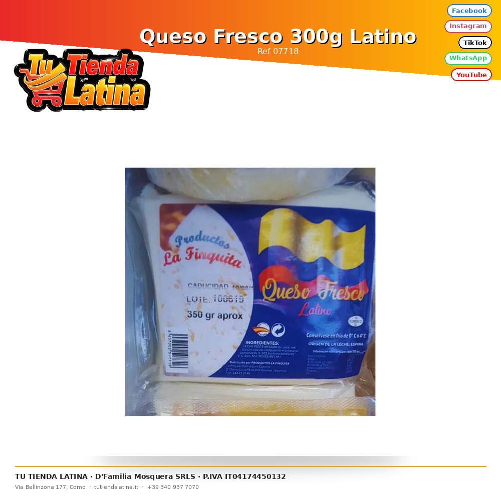 Queso Fresco 300g Latino