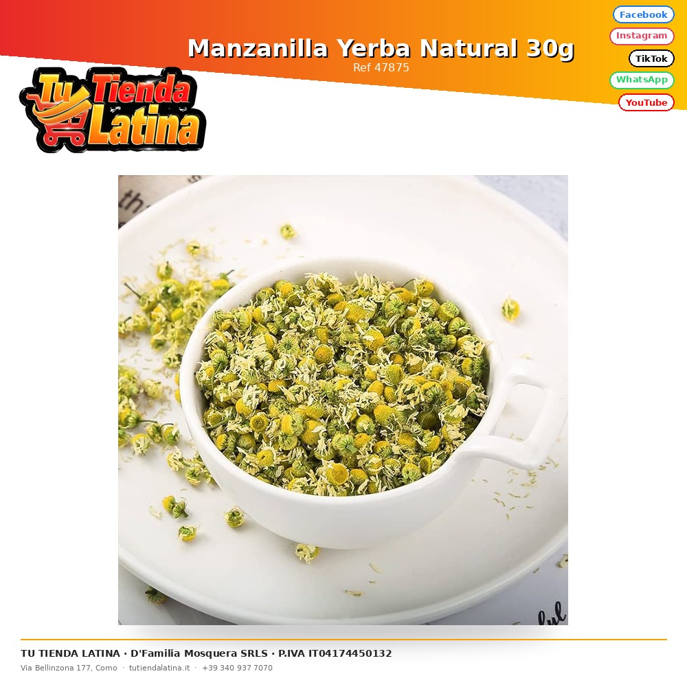Natural Yerba Chamomile 30g