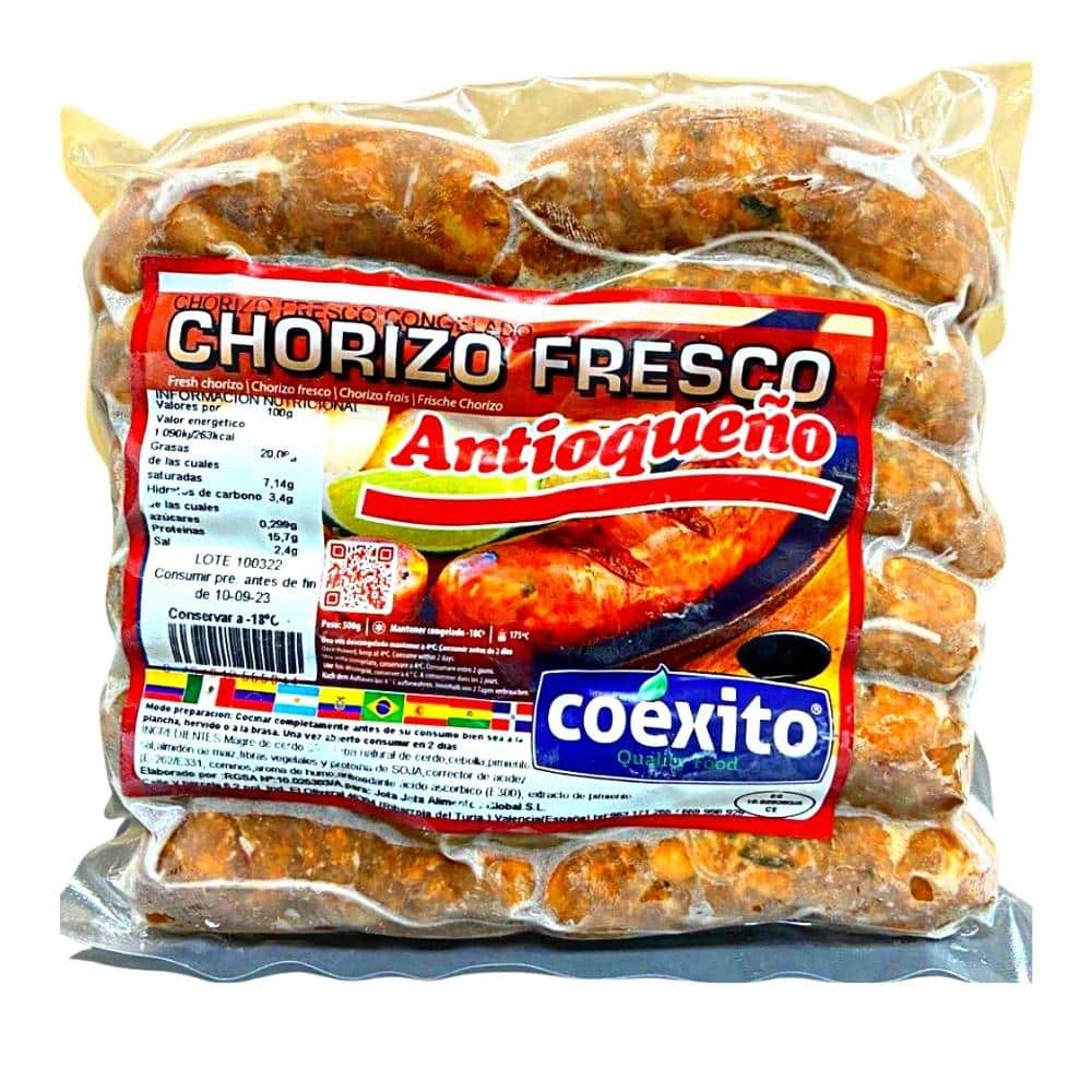 Grande Antioqueño Chorizo Congelato 500g Coexito