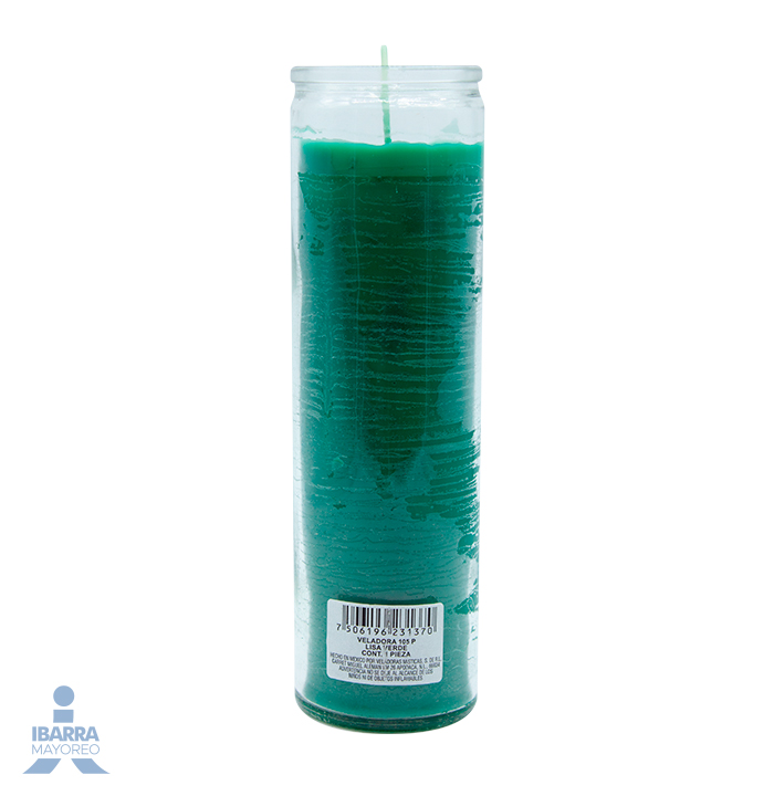 Traditional Light u Green Candle Candle 272g c12u