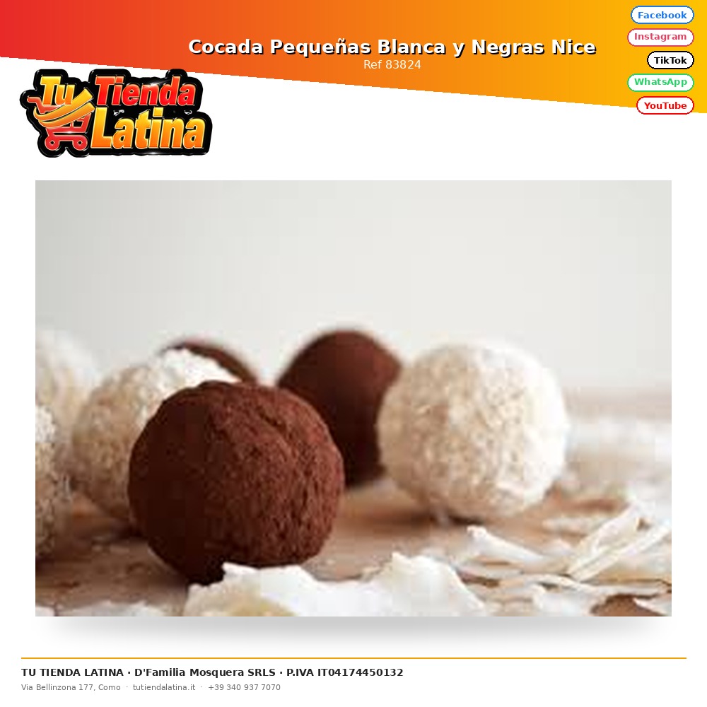 Cocada Pequeñas Negra