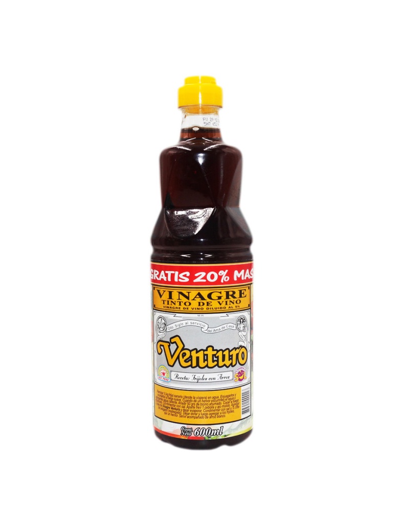 VINAGRE VENTURO Tinto BOTELLA 600ml C12U