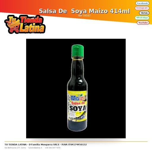 [59587] Salsa Di Soia Mais 414ml