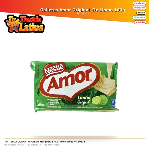 [58352] Galletas Amor Original De Limon 100g