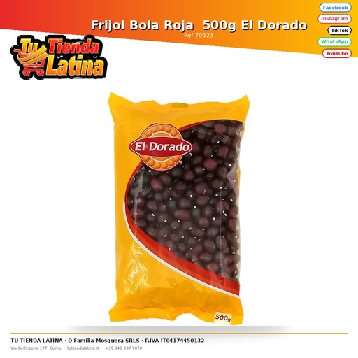 [70523] Frijol Bola Roja 500g El Dorado