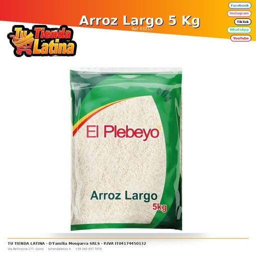 [43215] Arroz Largo 5 Kg 